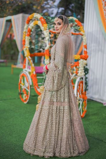 A gorgeous Sabyasachi outfit in an offbeat hue 
