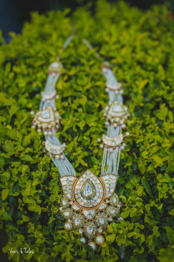 Photo of Pastel unique bridal jewellery rani haar