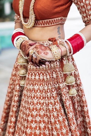 Bridal haathphool and unique kaleere 