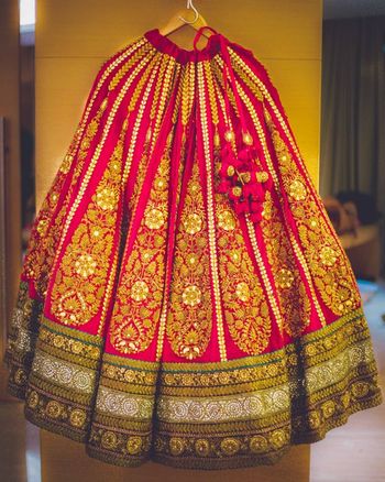 Bridal lehenga in velvet