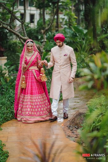 Photo of Couple shot on wedding day