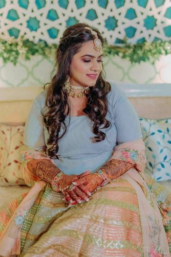 Photo of Subtle makeup idea for mehndi function