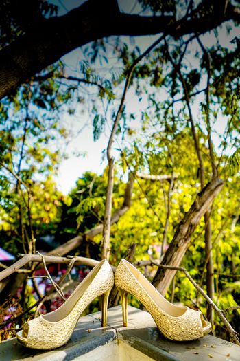 Bridal Gold Peeptoes