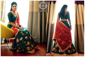 Photo of green lehenga