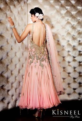 pink swaorvski anarkali