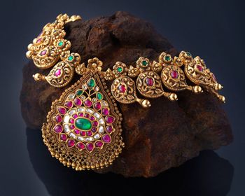 traditional temple jewellery necklace