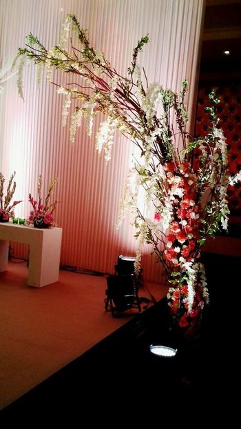 Photo of floral strings entrance decor
