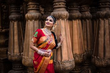 Photo of Stunning south indian bridal portrait for the wedding day