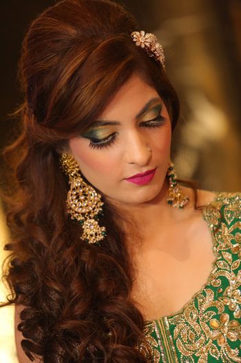 Bridal makeup and hairdo