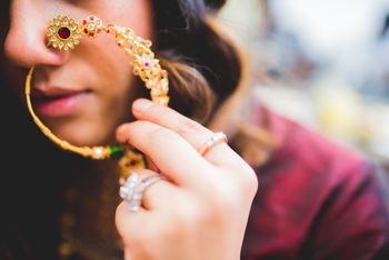 Vintage oversized nosering for bride 
