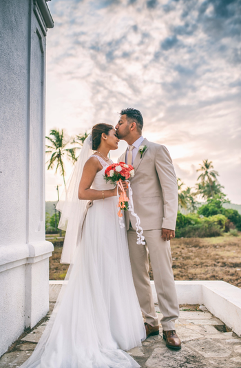 Photo of Christian Indian couple wedding