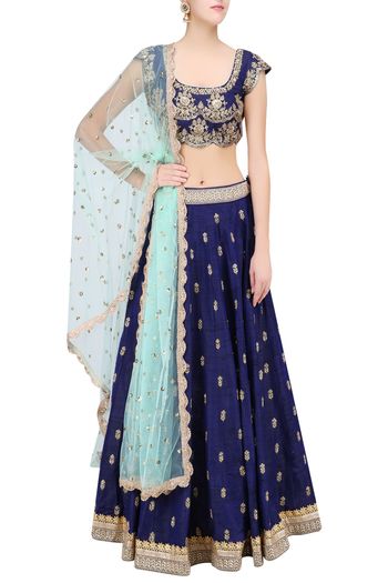 Photo of Royal blue lehenga