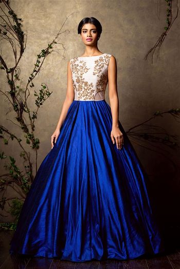 royal blue gown