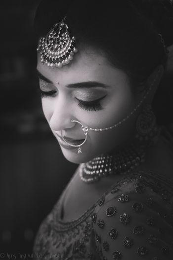 Photo of black and white bride shot