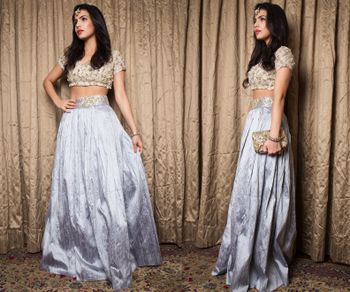 ice blue skirt