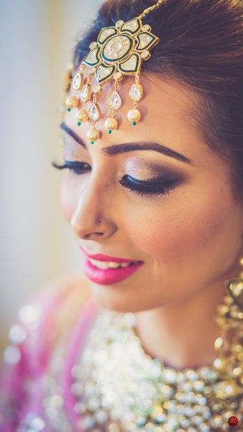 Unique kundan statement maangtikka