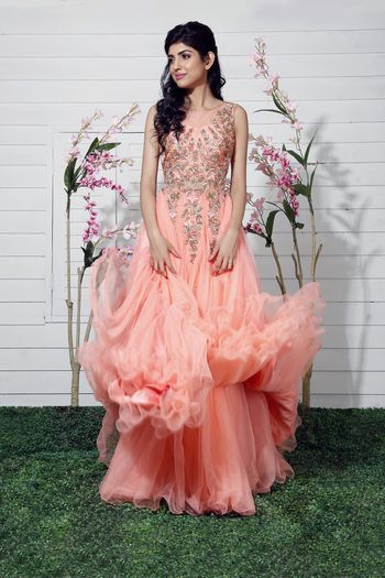 pastel pink gown