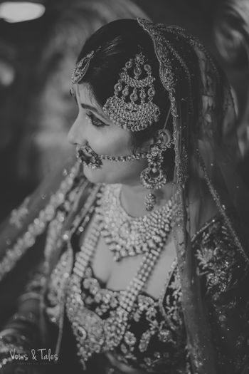 Photo of Black and white bride shot