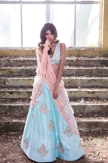 Pastel lehenga