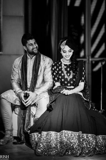 Black and white couple portrait