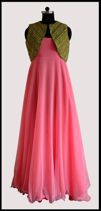 Photo of neon pink anarkali