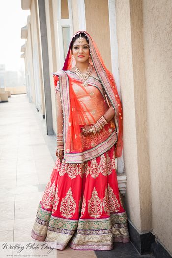 light bridal lehenga