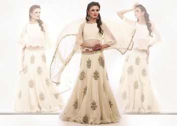 Photo of off white lehenga
