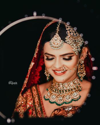 Bride's close up shot.