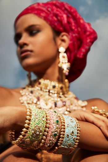 Photo of Enamel kadas for mehendi jewellery