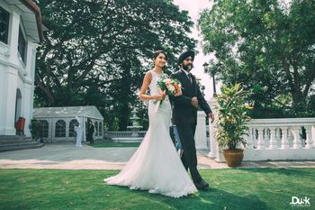 Photo of Bride Entrance with Flowers