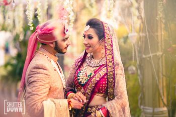 raspberry pink bridal blouse