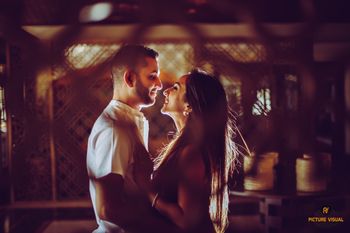 Photo of Intimate pre wedding shoot romantic