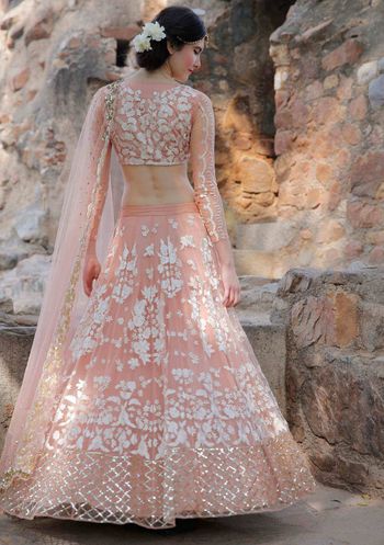 Light pink lehenga by Astha Narang