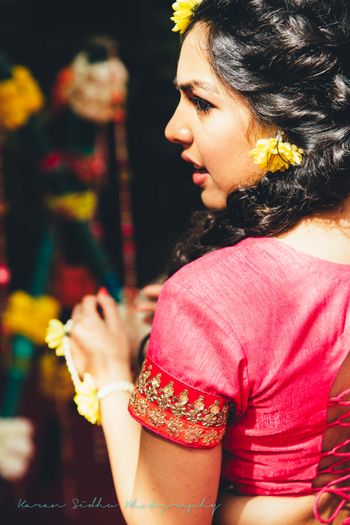 Twisted Hair Breaid with Floral Jewelry
