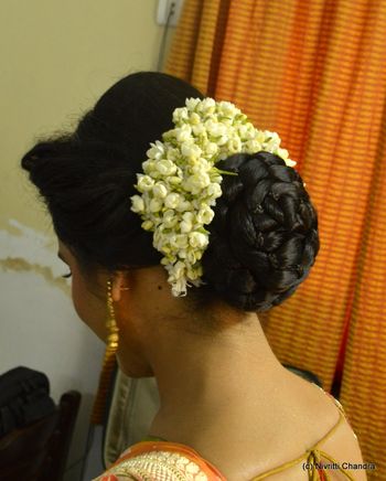 Braided Bun with Gajra