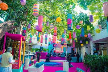 Photo of ceiling hanging lanterns