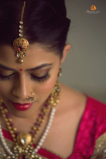 Simple Maangtikka with Teardrop Pendant