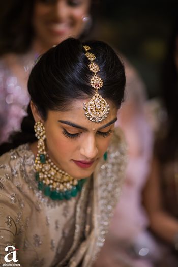Photo of South Indian bridal portrait