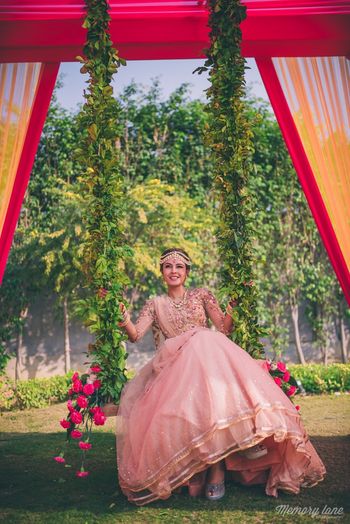 Bride on a Jhoola Shot