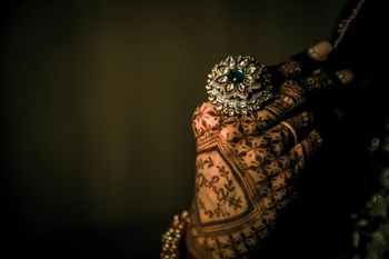 Statement bridal ring