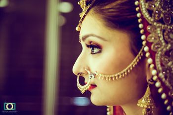 Gold Bridal Nath with Ghungroos