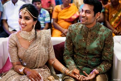 Photo Of South Indian Couple Engagement Photo Congratulations to anila and lance on their engagement. south indian couple engagement photo
