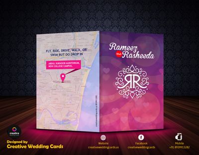 Creative Wedding Card - Price Reviews Wedding Cards in