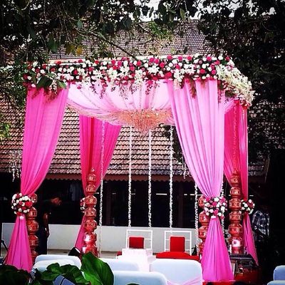 Photo of light pink wedding