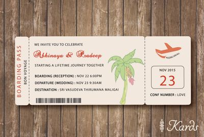 Destination wedding invites