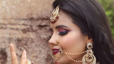 Glamorous Bridal makeup