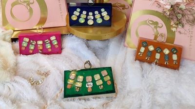 Rhinestone clutch collection