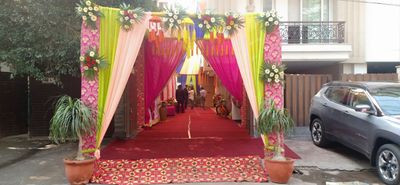 building decor (mehndi ceremony)