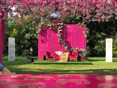 Pretty pink Mehendi / Destination wedding