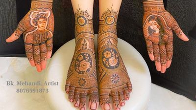 Bridal Mehendi Leg's Designs
